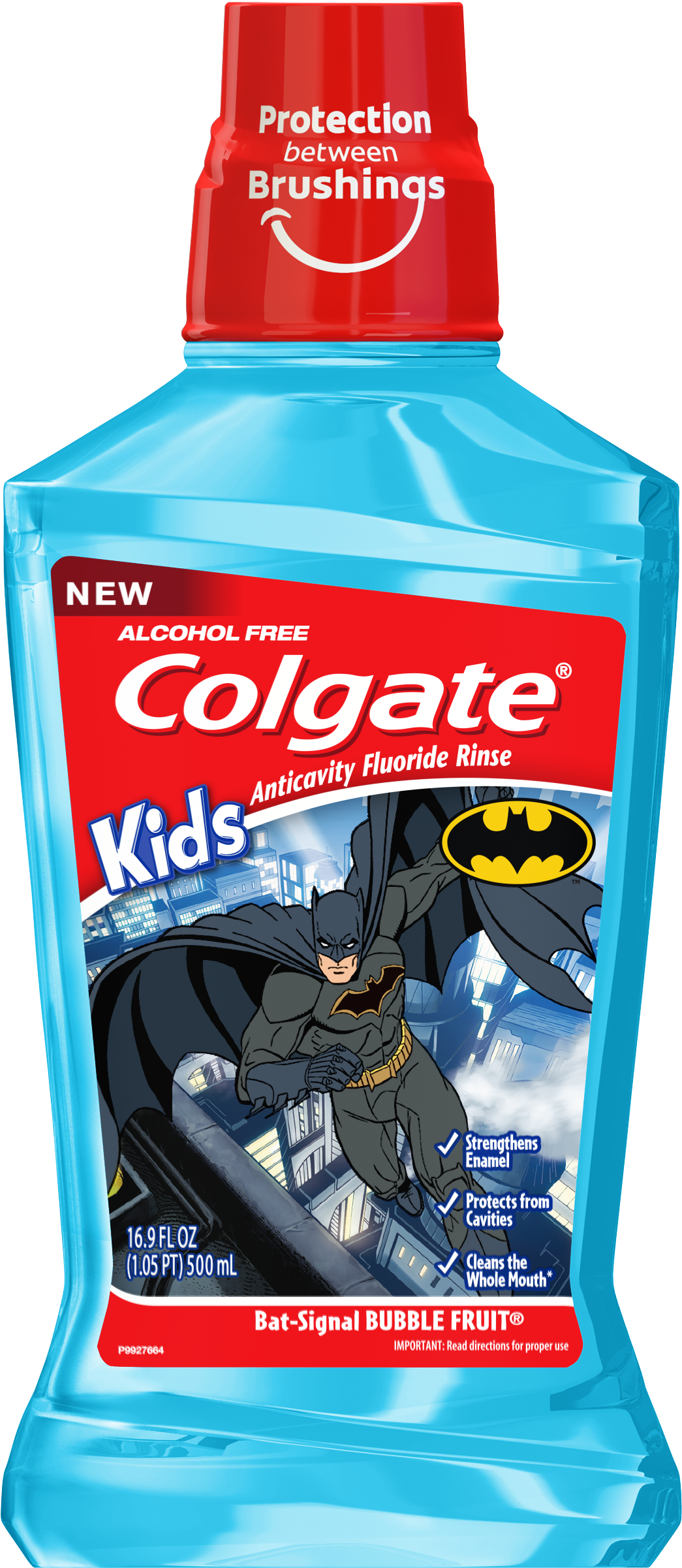 Colgate Kids Batman Mouthwash 500ml Clipart (2500x2500), Png Download