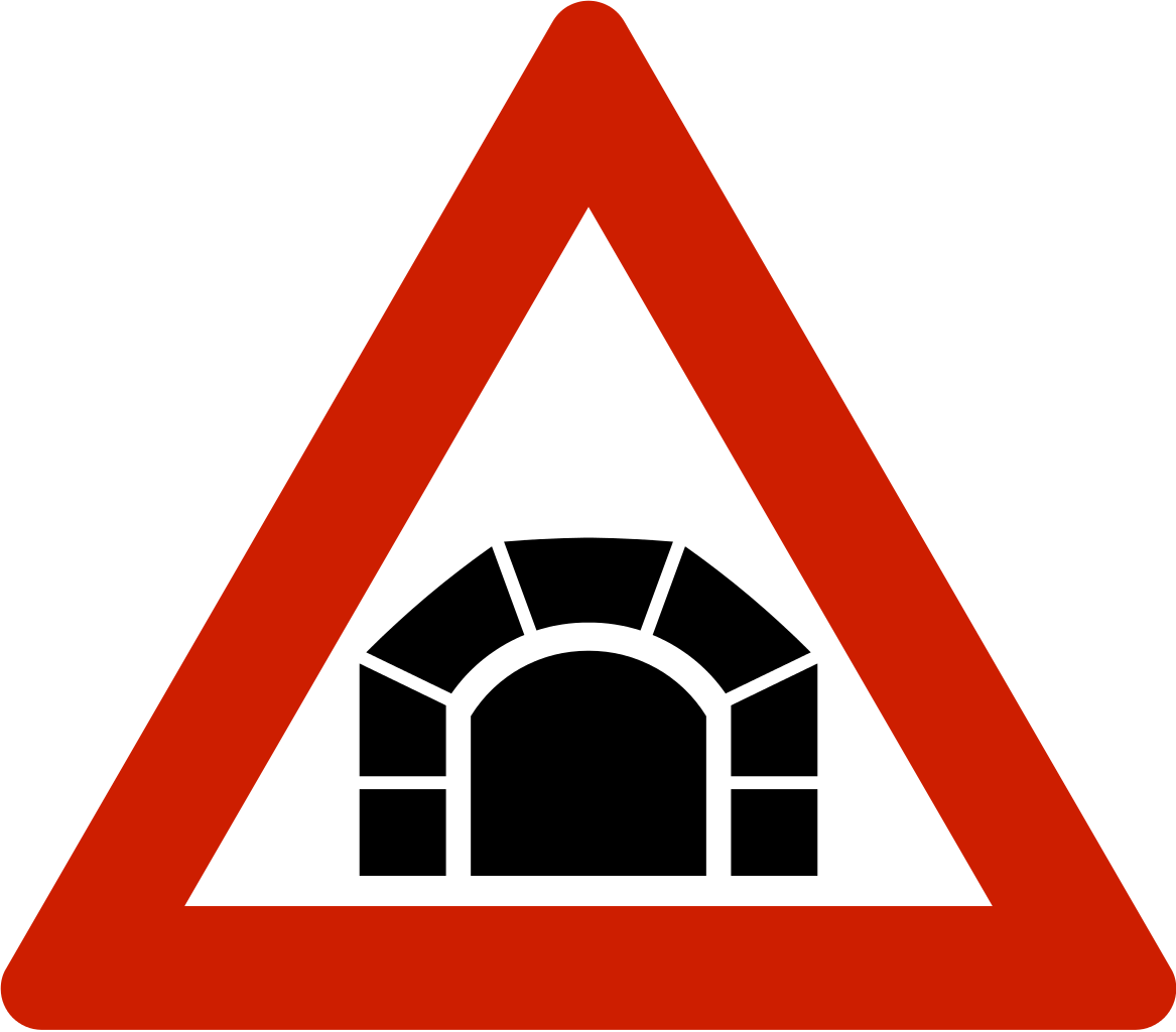 Norwegian Road Sign - Cross Road Ahead Sign Clipart (1167x1024), Png Download