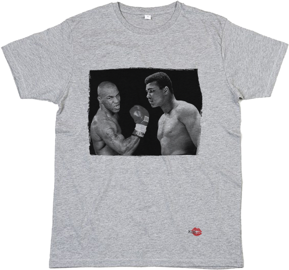 Muhammad Ali/mike Tyson T-shirt £24 From Kiss Clothing - Cute Anime Aesthetic Shirts Clipart (610x587), Png Download