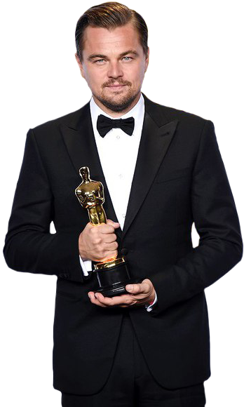 #leonardodicaprio #leonardo #dicaprio #oscar #oscars - Oscar Winner Leonardo Dicaprio 2016 Clipart (403x604), Png Download