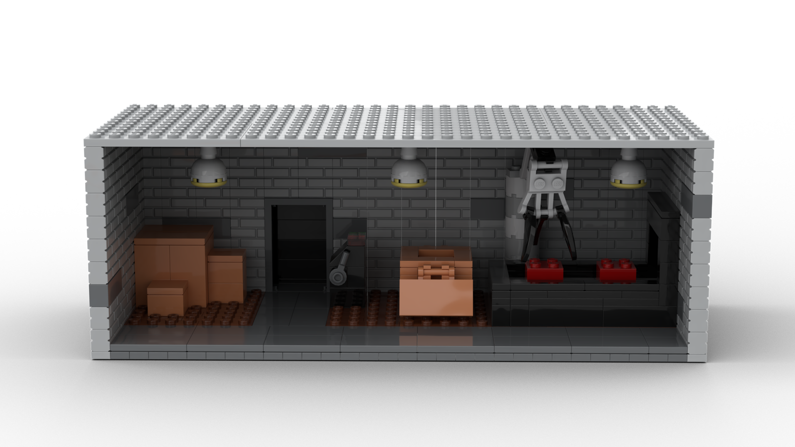 Lego Brick Factory - House Clipart (1600x900), Png Download
