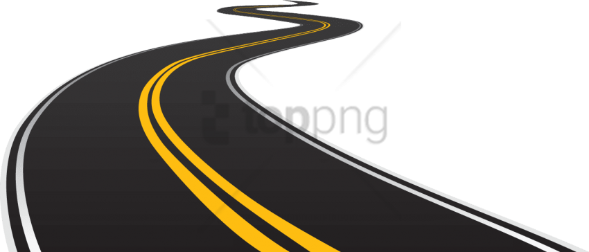 Free Png Highway Png Png Image With Transparent Background - Road Transparent Background Clipart (850x364), Png Download