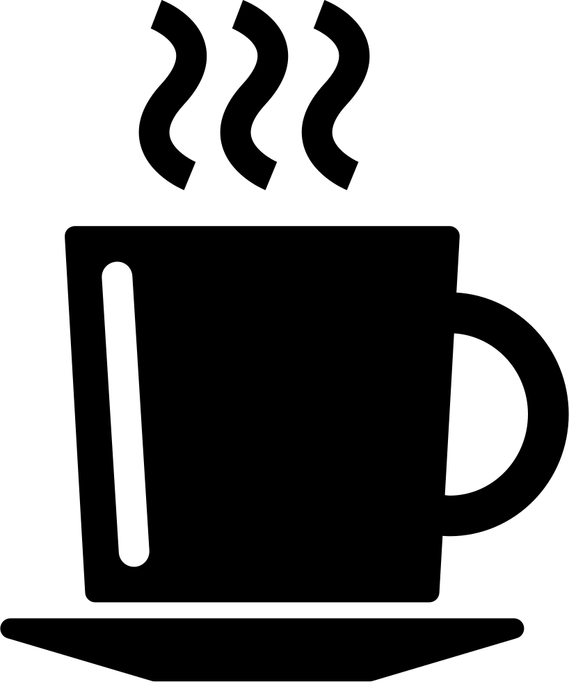 Hot On A - Coffee Transparent Black Clipart (818x981), Png Download
