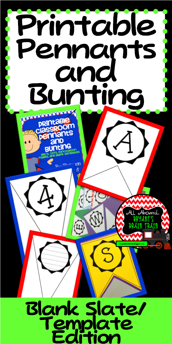 Printable Pennants And Bunting Blank Templates Easy Clipart (677x1219), Png Download