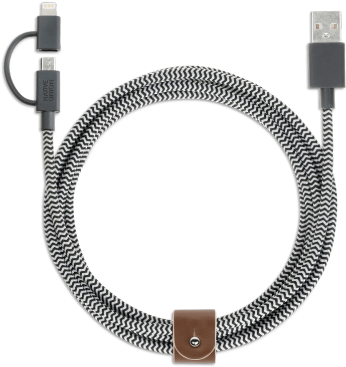 Native Union Belt Cable Zebra Clipart (750x1000), Png Download