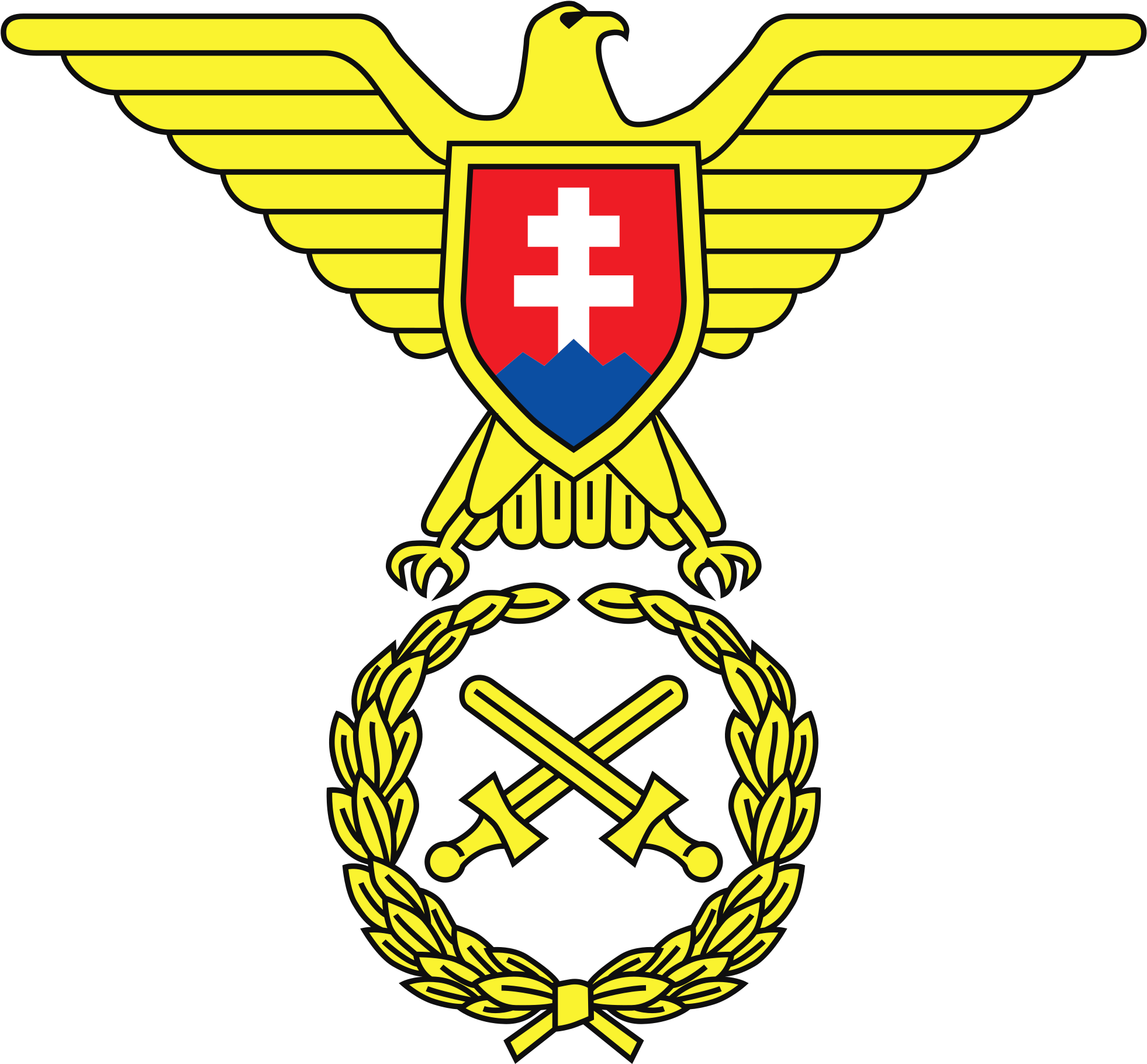Slovakia Eagle Symbol , Png Download - Slovak Air Force Logo Clipart (1962x1820), Png Download