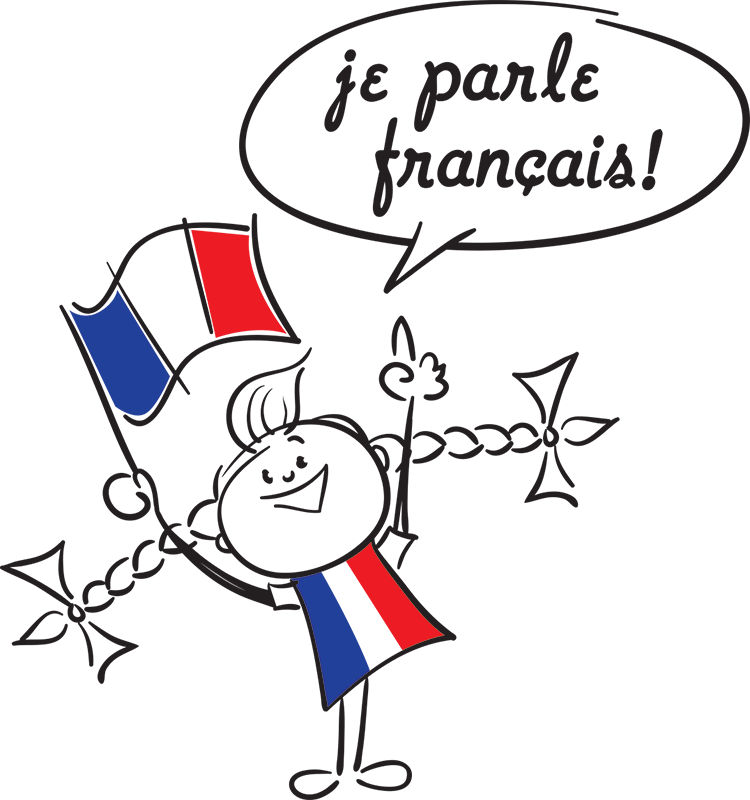 Speak Clipart Girl - Cartoon Person Speaking French - Png Download (750x800), Png Download