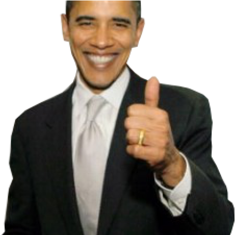 Thumb Up Obama Clipart (640x480), Png Download