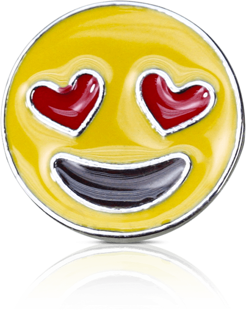 Heart Eyes Emoji - Smiley Clipart (500x635), Png Download