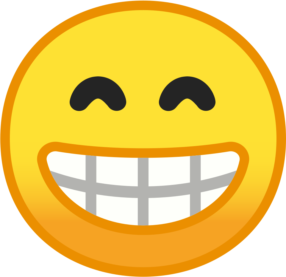 Beaming Face With Smiling Eyes Icon - Smiling Emoji Squinty Eyes Clipart (1024x1024), Png Download