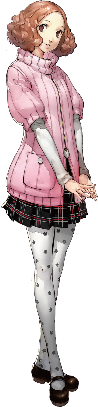 Persona 5 Haru Cosplay Clipart (600x1550), Png Download