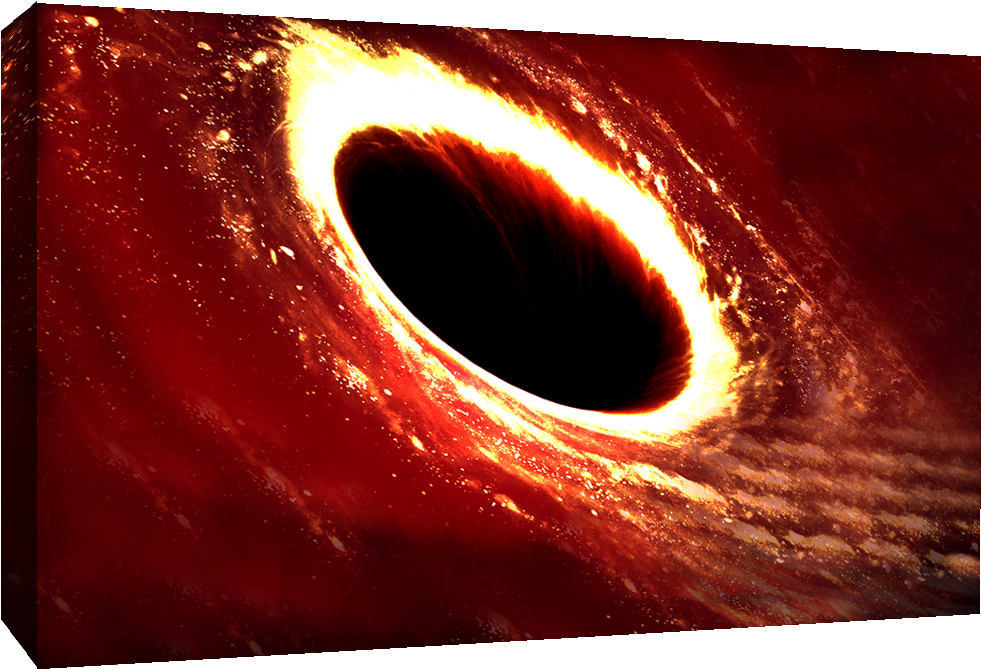 Red Black Hole - Outer Space Clipart (1100x686), Png Download