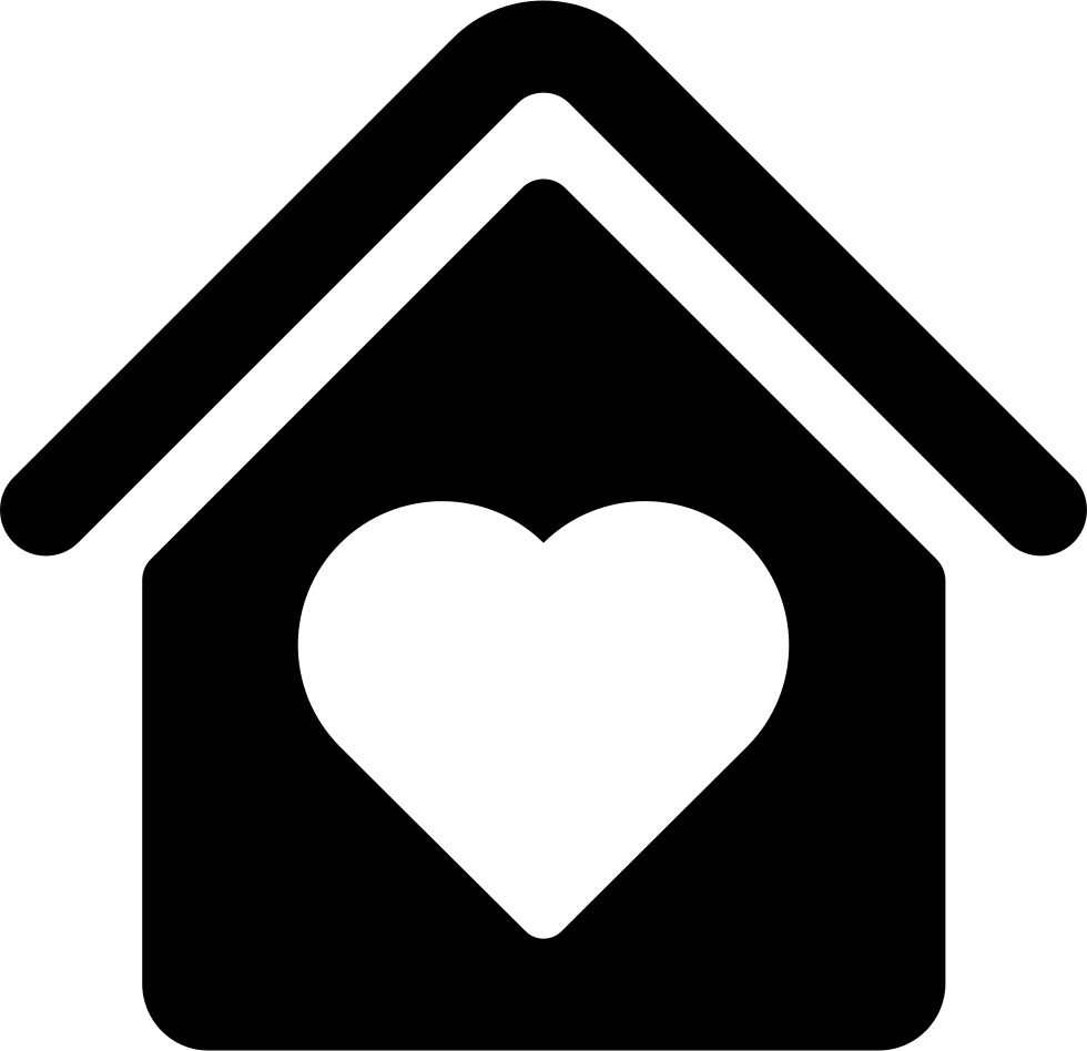 Vector Download House With Heart Shape Png Icon Free - House With Heart Logo Clipart (980x948), Png Download