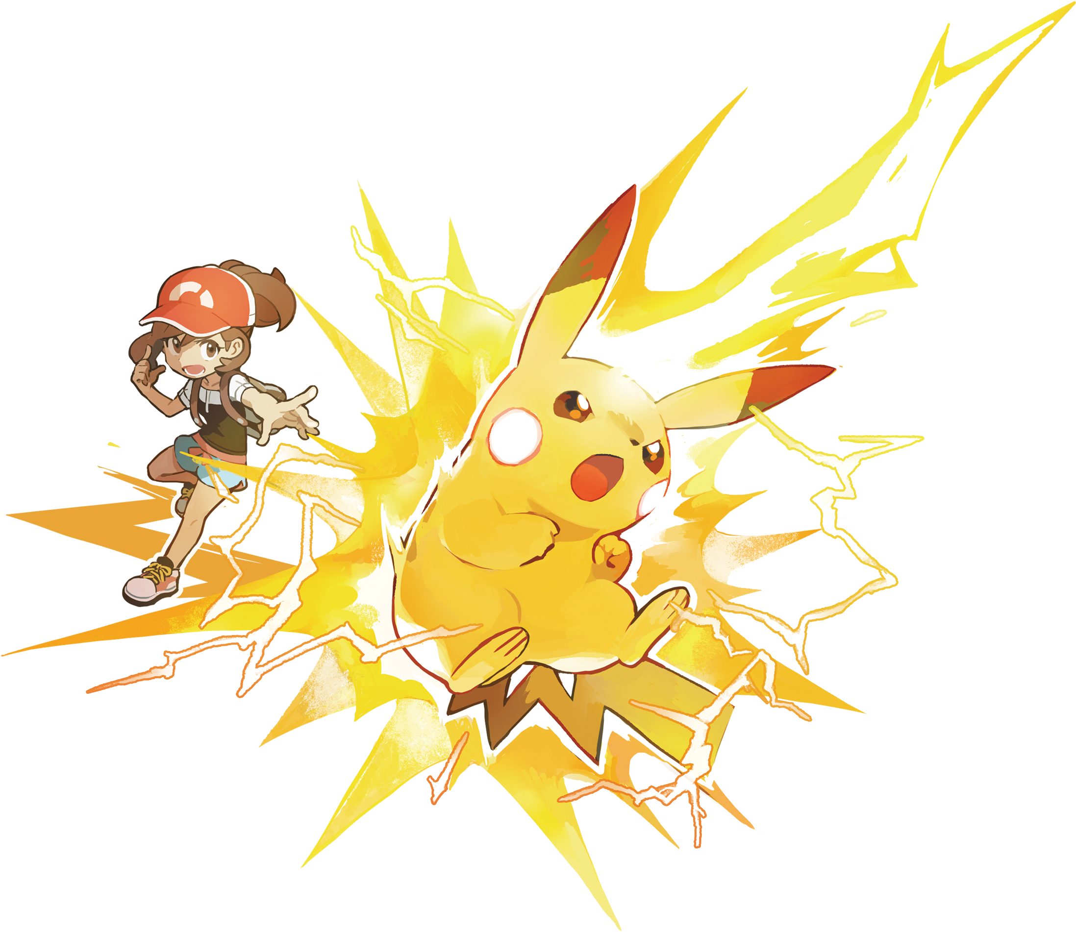View Fullsize Pokémon - Pokemon Let's Go Pikachu And Eevee Clipart (1280x1109), Png Download