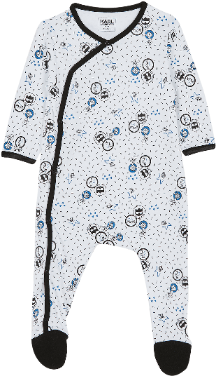 White Sprinkles Printed Baby Onesie - Nightwear Clipart (600x800), Png Download