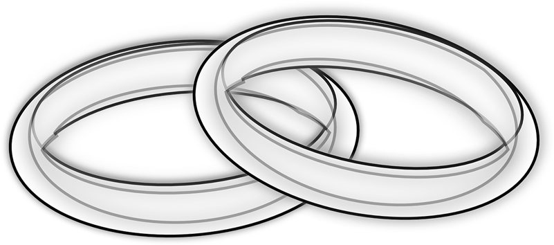 Wedding Ring Clip Art - Png Download (800x400), Png Download