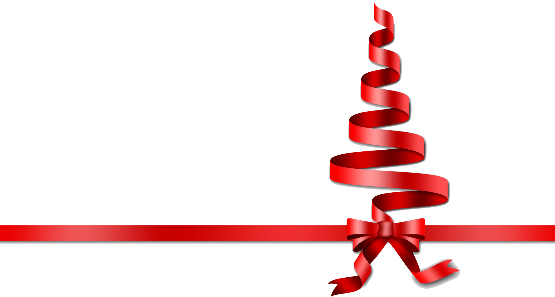 Transparent Background Christmas Ribbon Clipart (1920x1080), Png Download