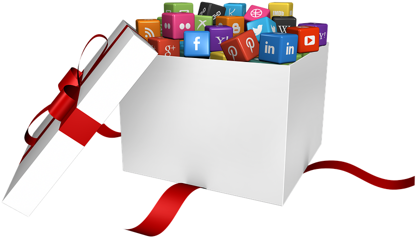 Social Media, Social, Networking, Computer, Icon - Social Media Icons In Box Clipart (640x533), Png Download