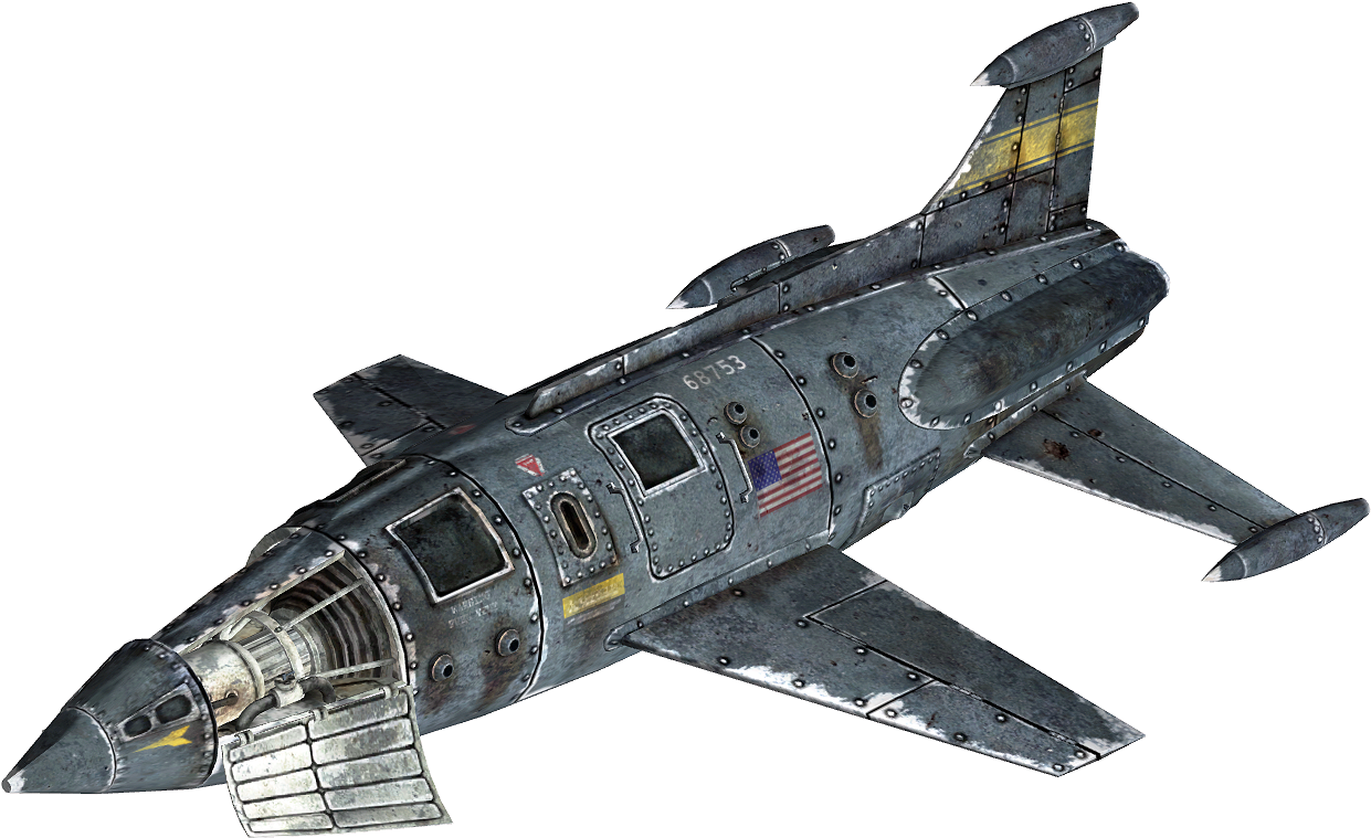 Fo3 Delta Xi Rocket - Fallout 3 Rocket Clipart (1241x759), Png Download