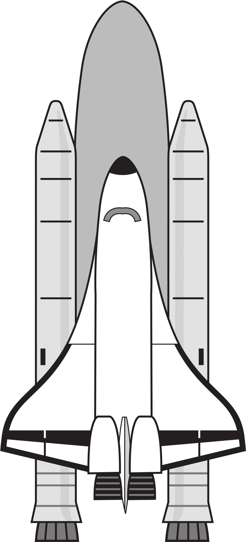 Vector Transparent Stock Nasa Icons Png Free And Downloads - Space Shuttle Black And White Clipart (1627x2400), Png Download