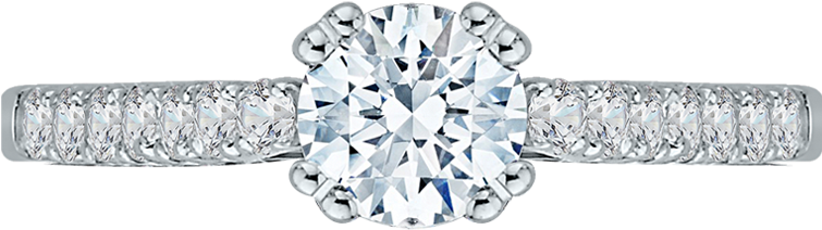 Pr0004ec-02w - Pre-engagement Ring Clipart (1000x1000), Png Download