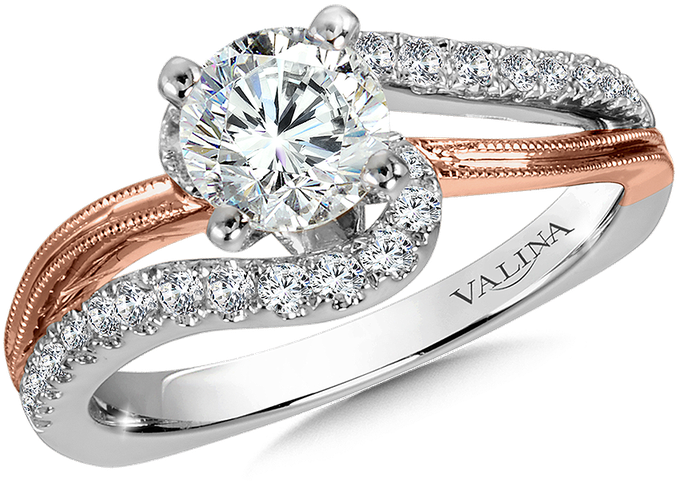 Valina Diamond Split Shank Engagement Ring Mounting - Pre-engagement Ring Clipart (800x800), Png Download