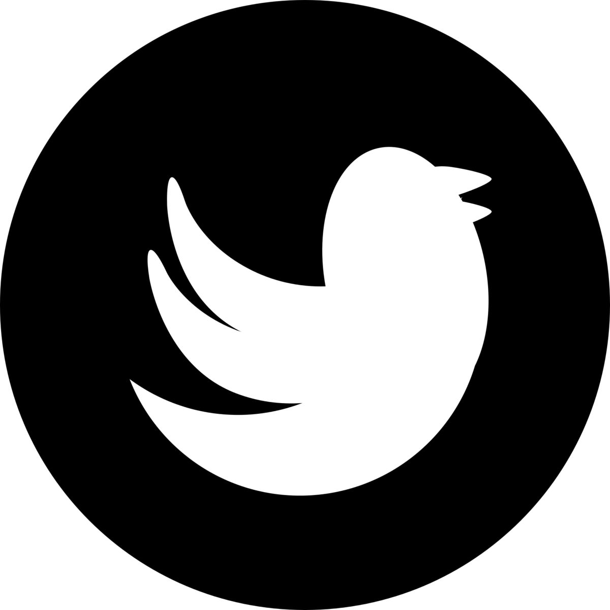 1200 X 1200 8 - Twitter Logo Png Transparent Background Black Clipart (1200x1200), Png Download