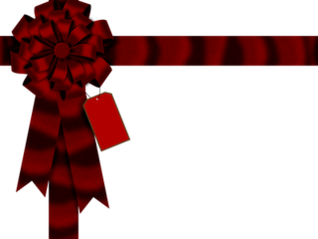 Christmas Ribbon Clipart Wallpaper - Laços De Presente Png Transparent Png (640x480), Png Download