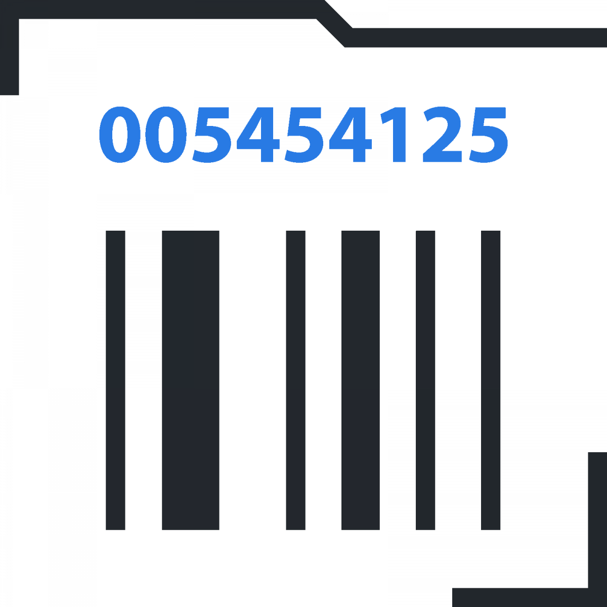 Scanned Barcode Clipart (1200x1200), Png Download