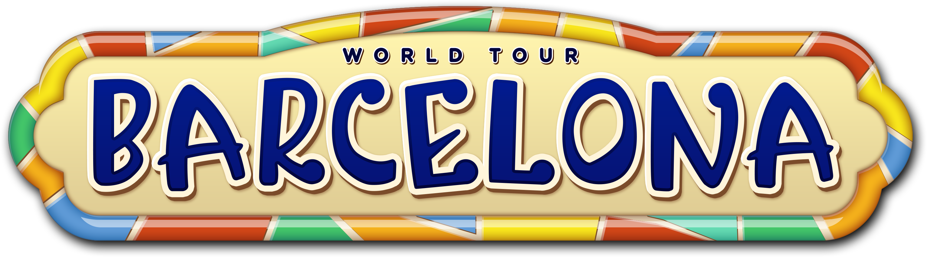 August - Subway Surfers World Tour Barcelona Clipart (3064x850), Png Download