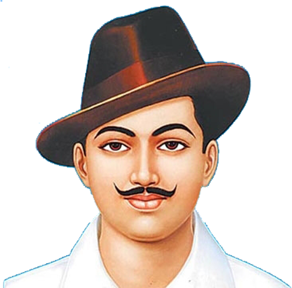 Bhagat Singh - Bhagat Singh Republic Day Clipart (1200x675), Png Download