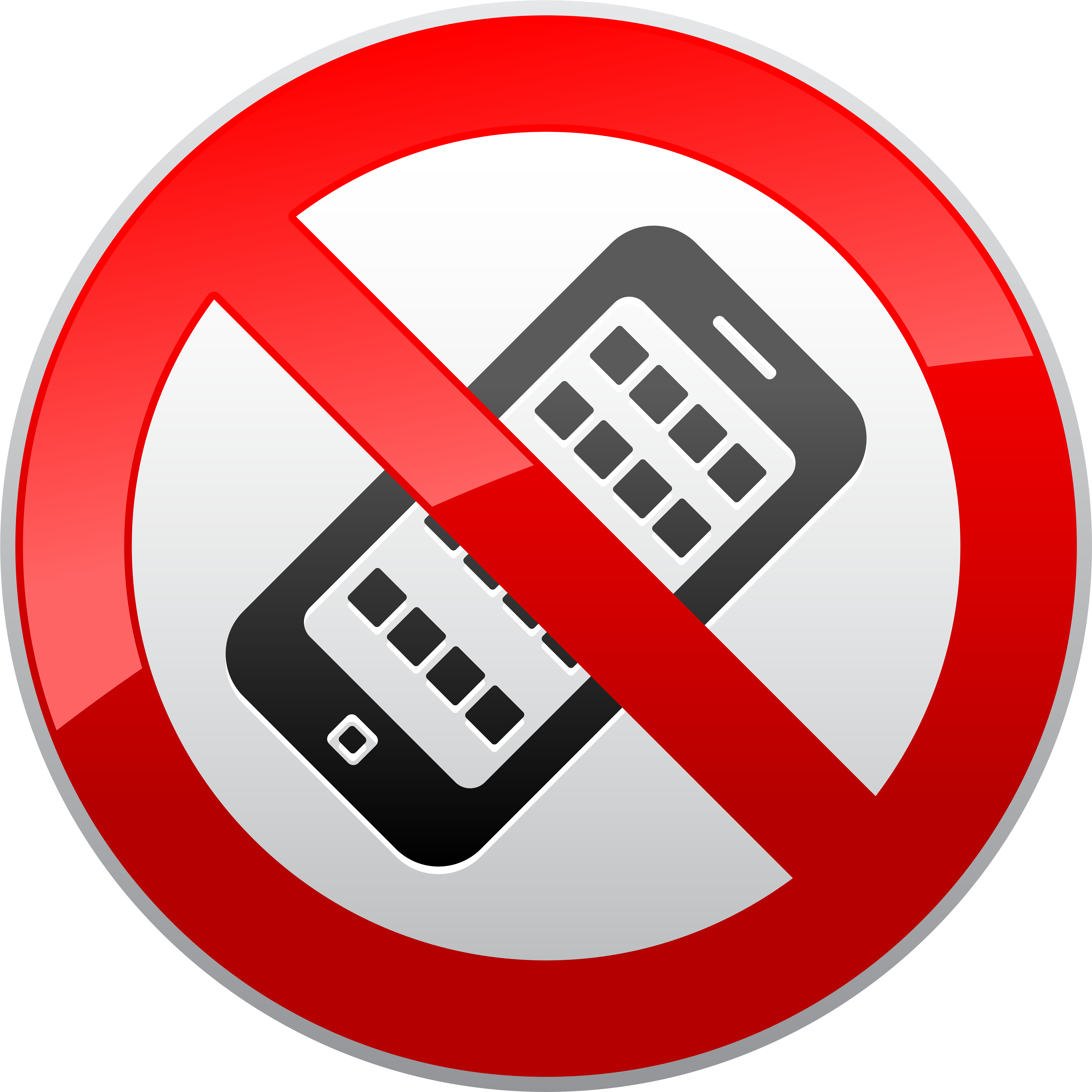 No Activated Mobile Phones Prohibition Sign Png Clipart - Bond Street Station Transparent Png (5000x5000), Png Download