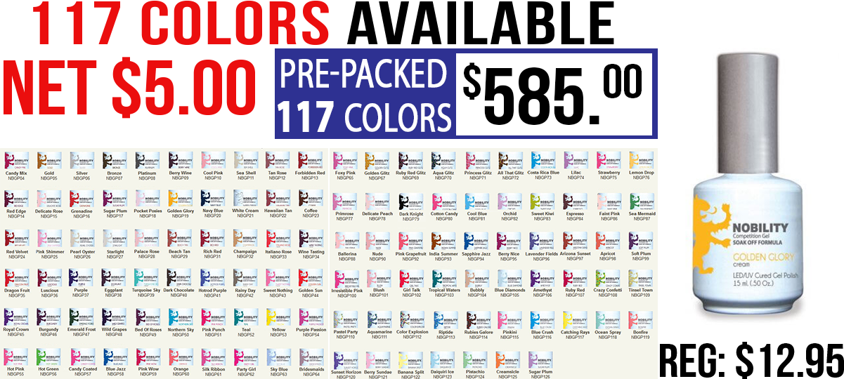 Pre Packed Of 117 Colors Clipart (1201x540), Png Download