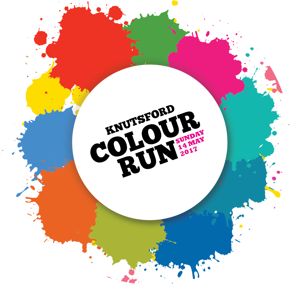 Welcome To The Colour Run - Circle Clipart (1332x1346), Png Download