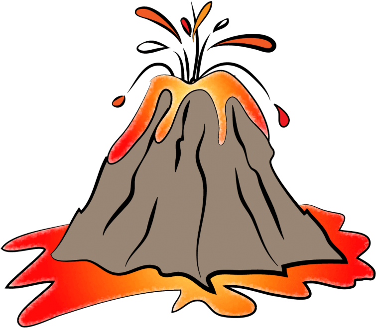 Free Png Download Volcano Png Images Background Png - Transparent Background Volcano Clipart (850x708), Png Download