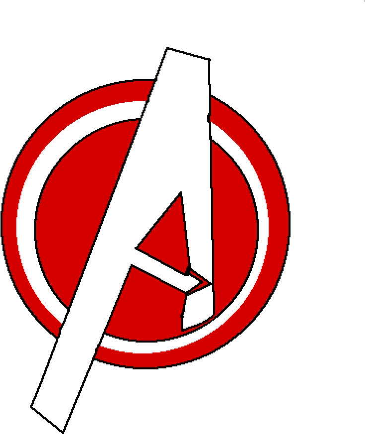 A Really Bad Avengers Logo - Circle Clipart (1000x1000), Png Download