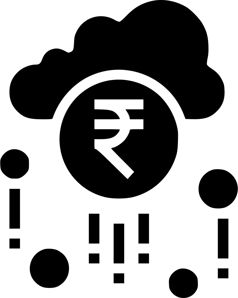 Cloud Earning Fortune Money Raining Success Wealth Clipart (784x980), Png Download