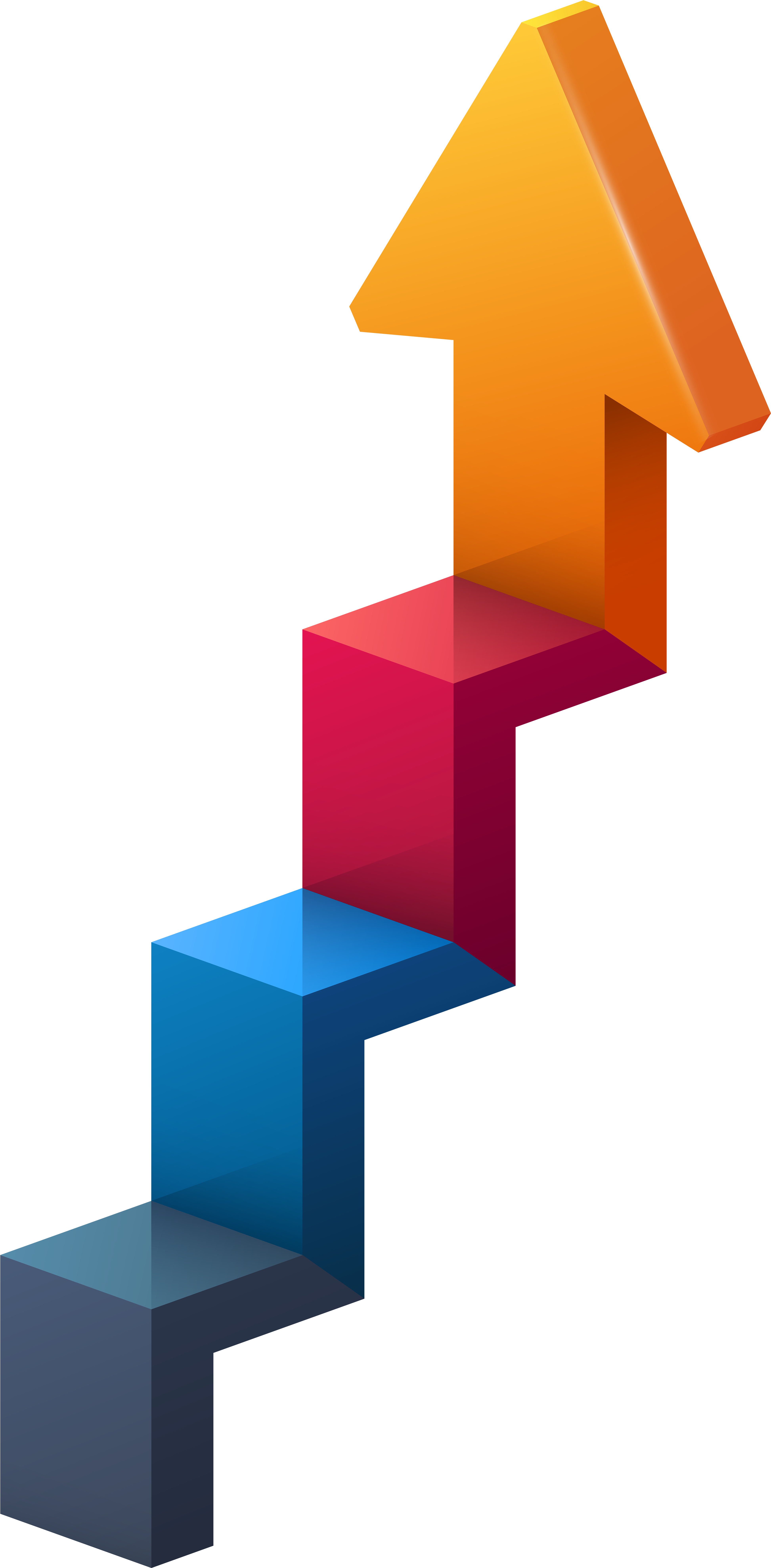 Stairs Arrow Transparent Png Clip Art Image - Stairs Clipart Png (3933x8000), Png Download