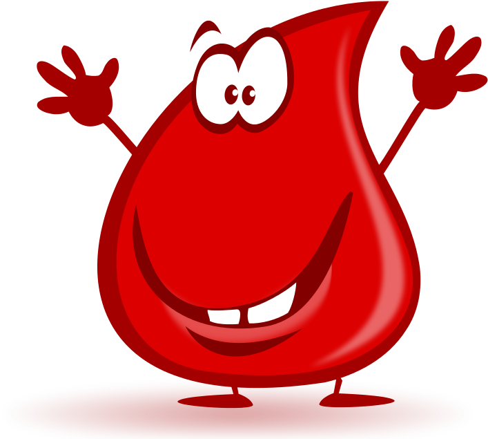 Blood Png - Blood Cell Cartoon Png Clipart (952x845), Png Download