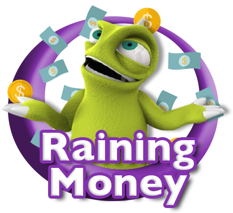 Raining Money Logo - Cartoon Clipart (584x584), Png Download