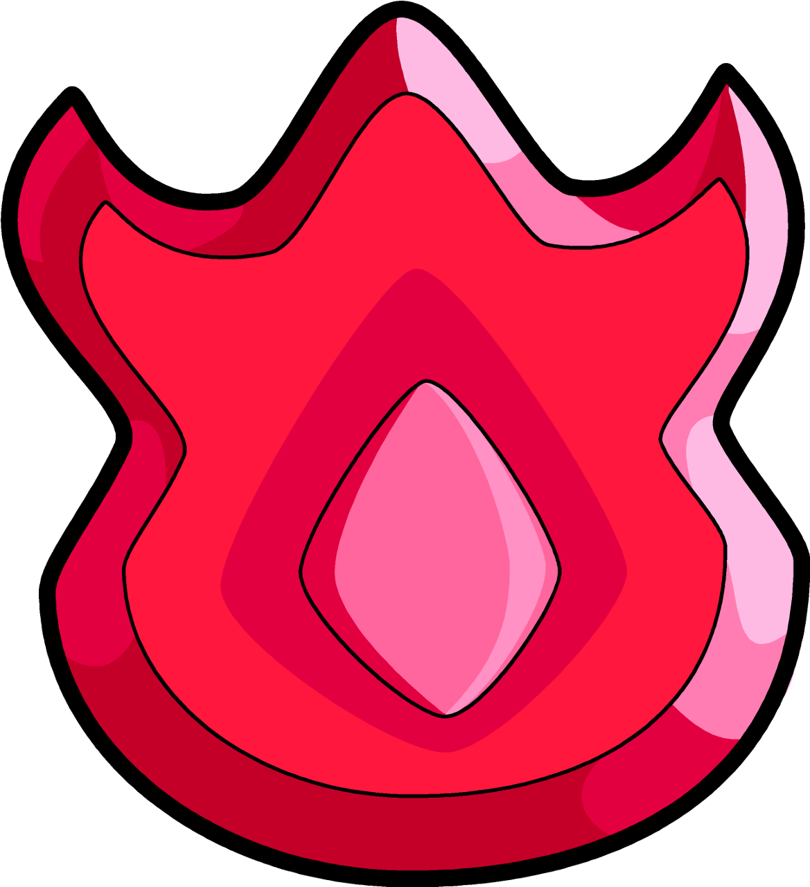 Volcano Badge - Pokemon Fire Gym Badge Clipart (1280x1280), Png Download