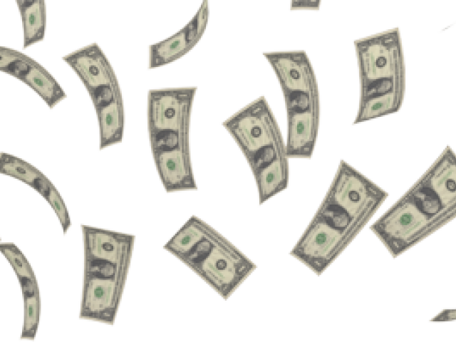 Falling Money No Background Clipart (640x480), Png Download