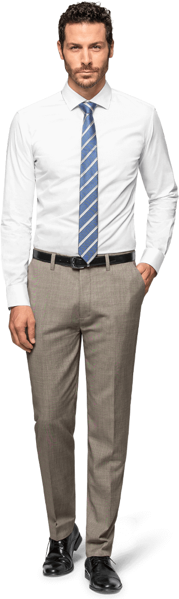 Custom Dress Shirt - Mens Pant Shirt Png Clipart (359x1188), Png Download