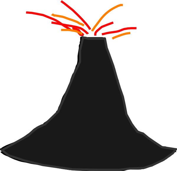 Volcano Clipart - Clipartion - Com - Png Download (600x581), Png Download