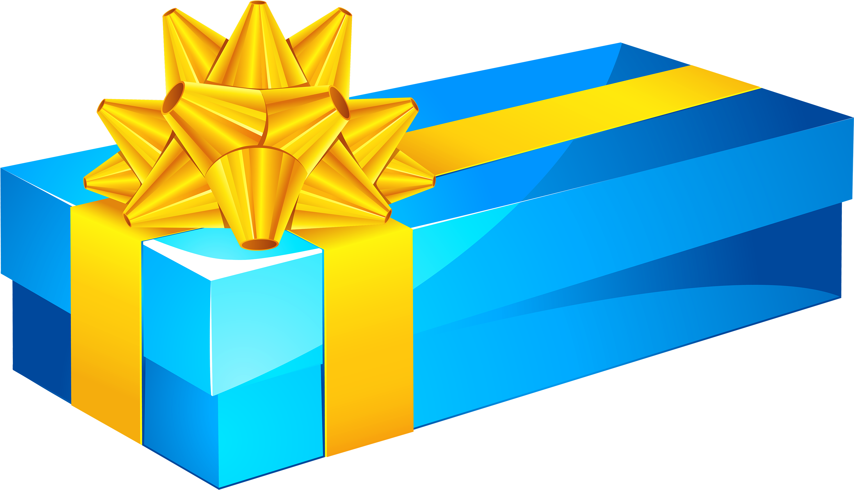 3000 X 1714 9 - Long Gift Box Clipart - Png Download (3000x1714), Png Download