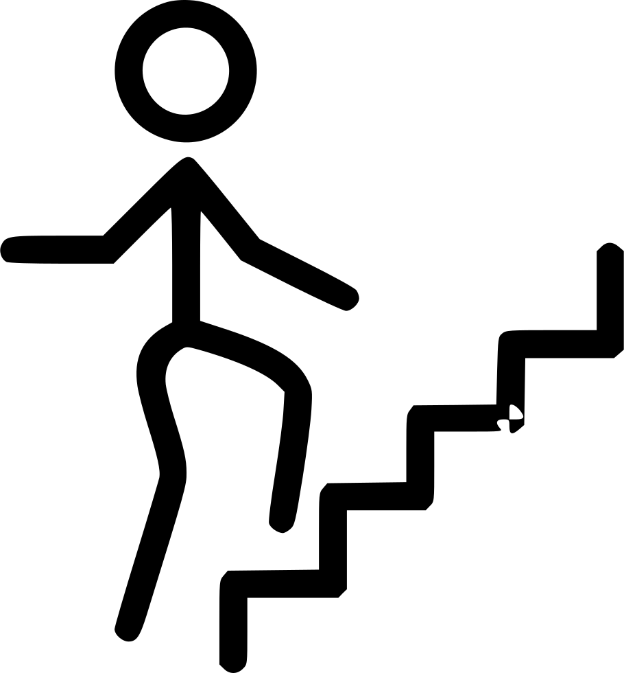 Png File Svg - Taking Stairs Benefits Clipart (910x980), Png Download