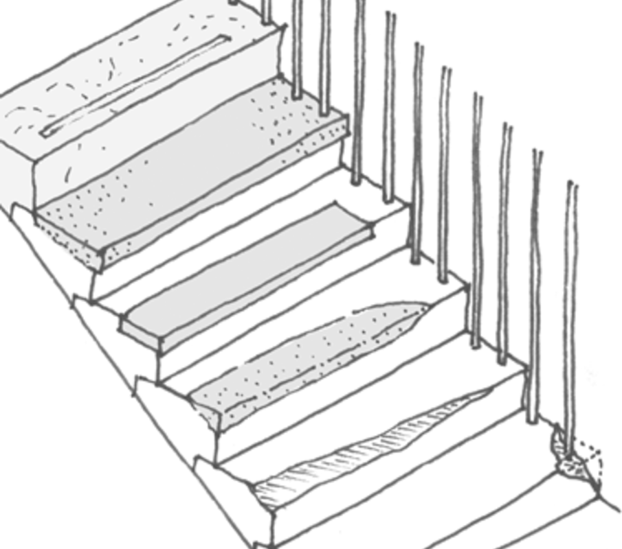 K2 3 - Stairs Clipart (905x800), Png Download