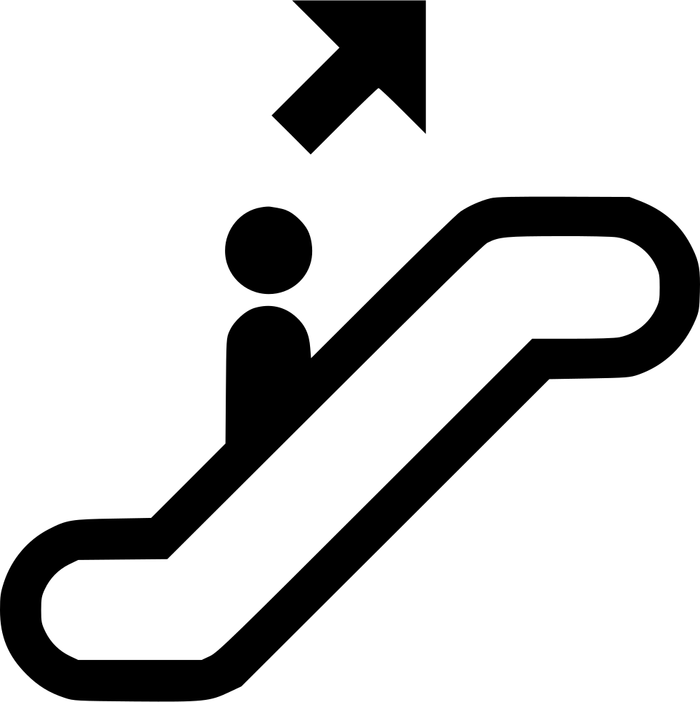 Png File Svg - Electric Stairs Icon Clipart (980x984), Png Download