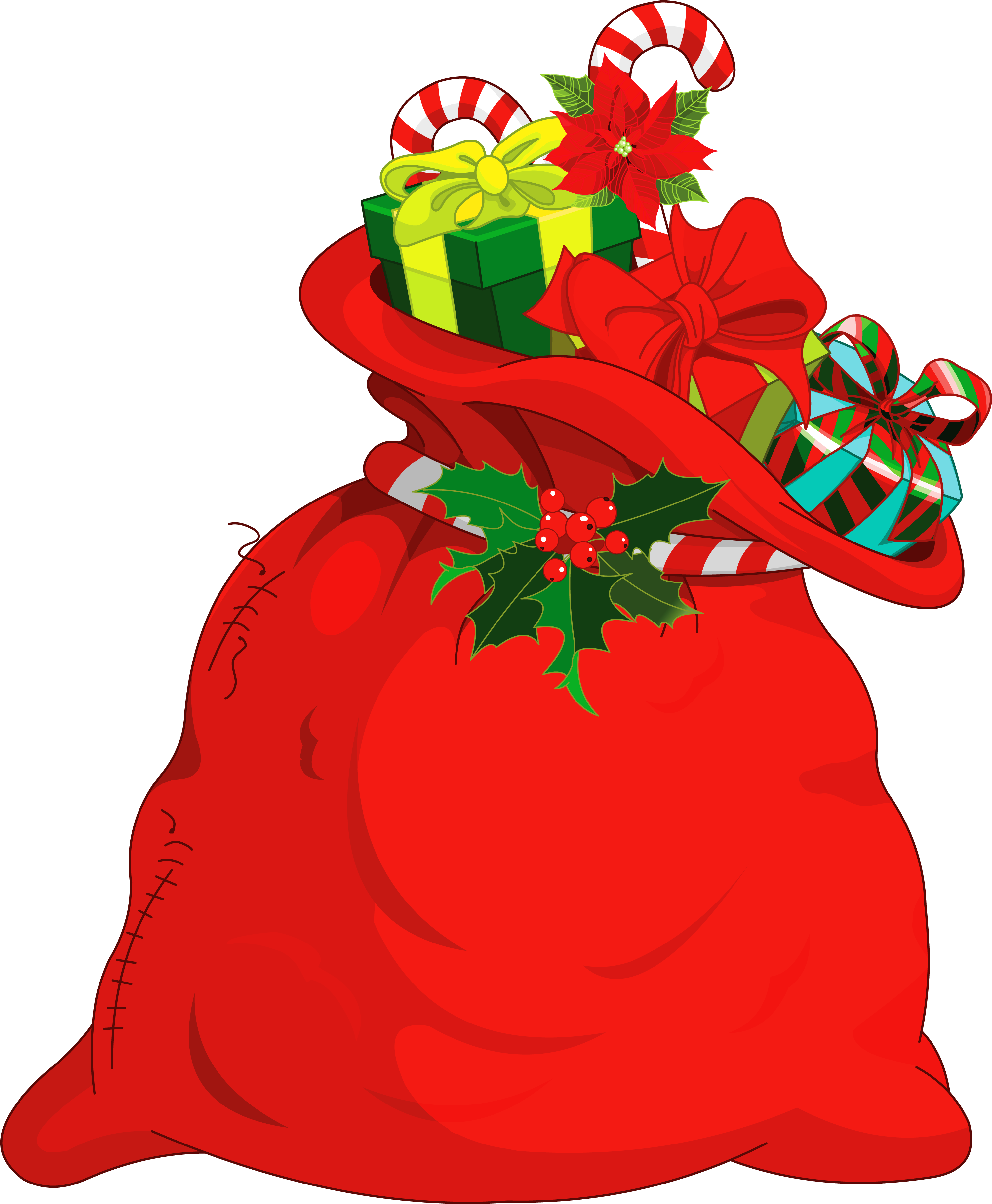 Christmas Santa Bag Png Picture Pinterest - Santa's Bag Clipart Transparent Png (515x600), Png Download