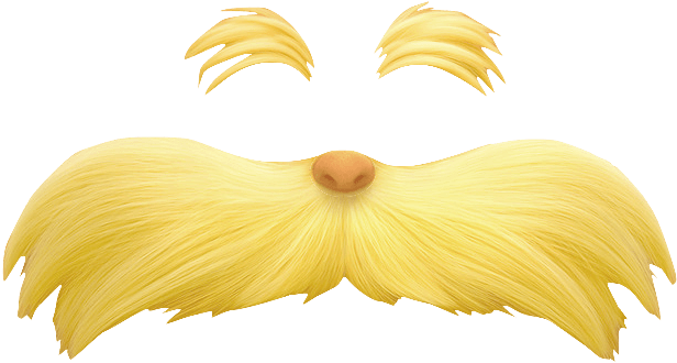 Download - Lorax Moustache Clipart (960x540), Png Download